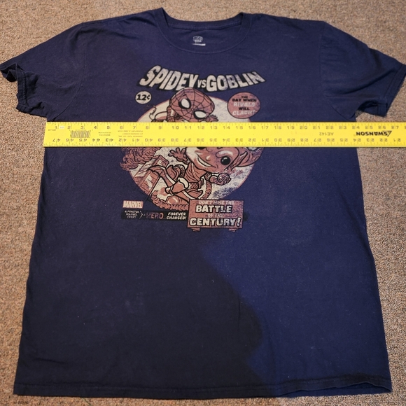 Funko Navy Blue Spidey Vs. Goblin T-shirt - Picture 3 of 7